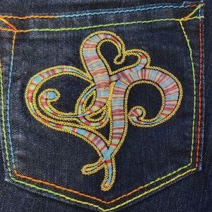 South Pole Stylish Embroidered Blue Jeans